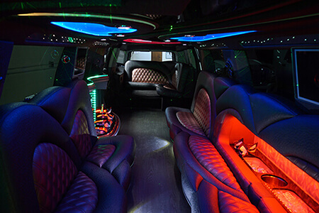 disco ceiling on limo