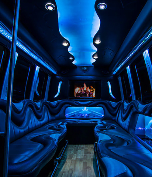 super bowl party bus